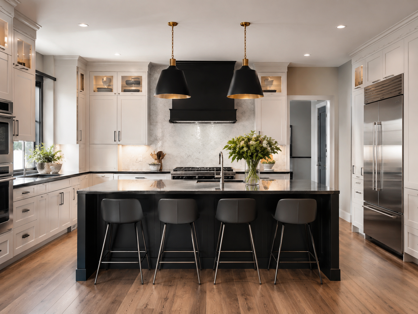 Modern contrast kitchen style