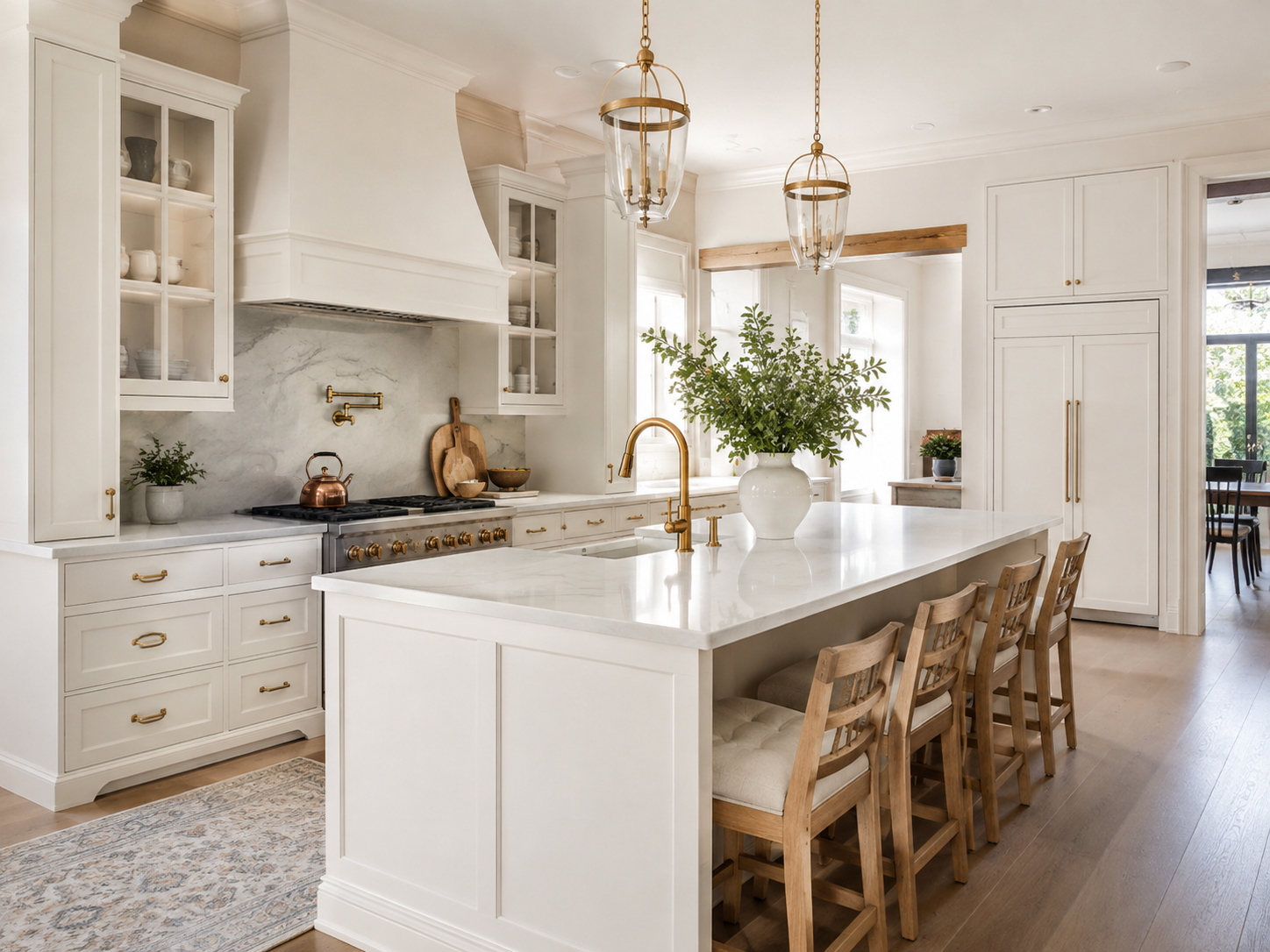 Timeless bright kitchen style